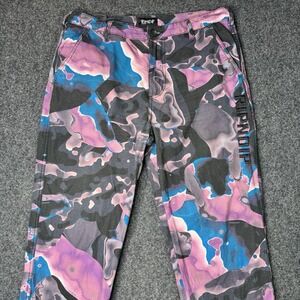 RIPNDIP Ultralight Beam Ripstop Pants Mens 34 Multi Purple Blue Streetwear